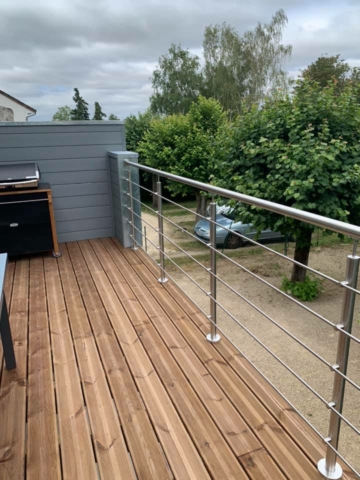 Transformation d'un balcon en terrasse | Chauvigny - Saint-Benoît | DUAU entreprise
